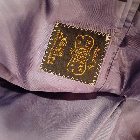 Vintage 90s H. Freeman Gray Pinstripe Suit - Picture 9 of 12